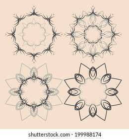 Circular pattern. Abstract pattern.