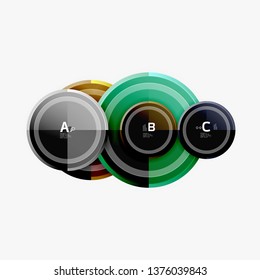 Circular pattern, abstract circles composition. Vector design