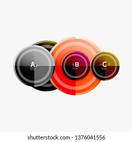 Circular pattern, abstract circles composition. Vector design