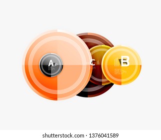 Circular pattern, abstract circles composition. Vector design