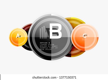 Circular pattern, abstract circles composition. Vector design