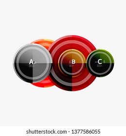 Circular pattern, abstract circles composition. Vector design