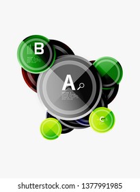 Circular pattern, abstract circles composition. Vector design