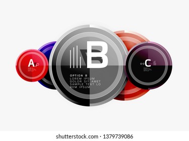 Circular pattern, abstract circles composition. Vector design