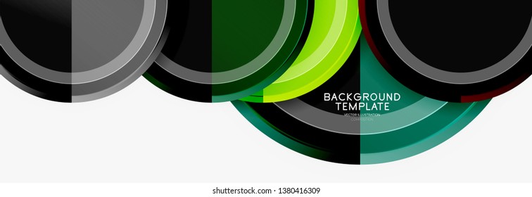 Circular pattern, abstract circles composition. Vector design