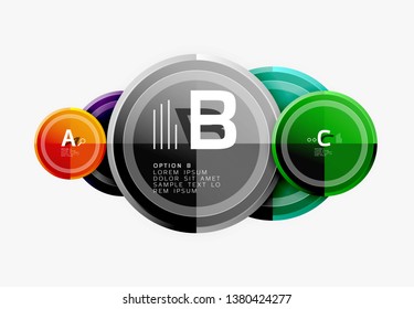 Circular pattern, abstract circles composition. Vector design