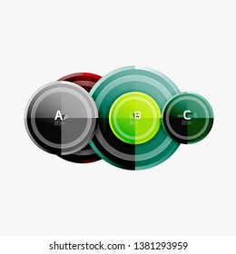 Circular pattern, abstract circles composition. Vector design