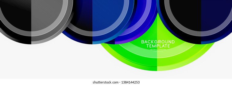 Circular pattern, abstract circles composition. Vector design