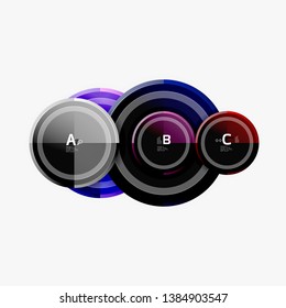 Circular pattern, abstract circles composition. Vector design