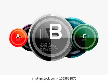 Circular pattern, abstract circles composition. Vector design