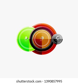 Circular pattern, abstract circles composition. Vector design