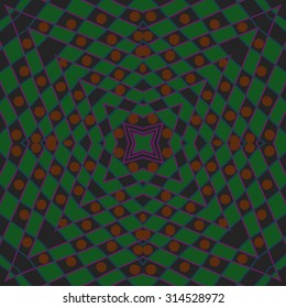 Circular   pattern of  abstract motif,  doodles, ellipses, stripes, stars . Hand drawn.