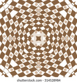 Circular   pattern of  abstract motif,  doodles, ellipses, stripes, stars . Hand drawn.