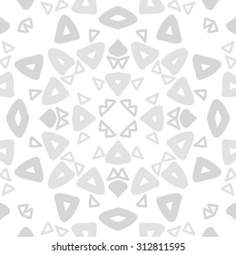 Circular pattern of abstract motif,  scribble, doodles. Hand drawn.