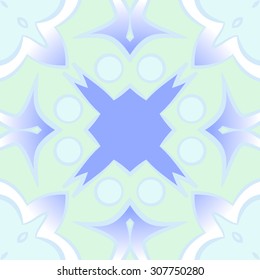 Circular pattern of abstract motif, stripes,hole, spots, ellipse. Hand drawn.