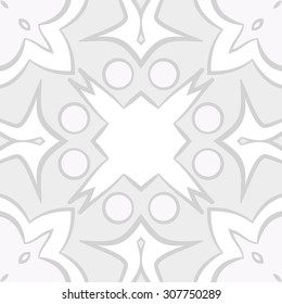 Circular pattern of abstract motif, stripes,hole, spots, ellipse. Hand drawn.