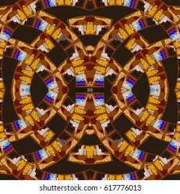 circular pattern African motifs