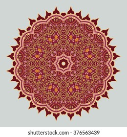 Circular pattern in arabic style