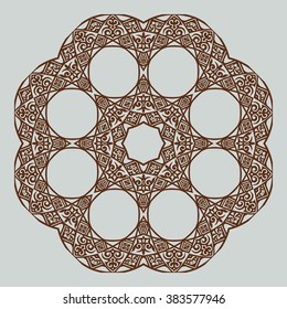 Circular pattern in arabic style