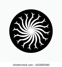 Circular Pattern Art Icon - Vector Sign & Trendy Symbol.