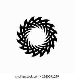 Circular Pattern Art Icon - Vector Logo Template.