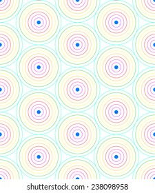 Circular pattern basic rainbow colors