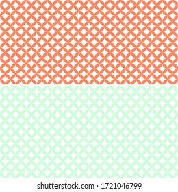 Circular pattern of chain letters overlapping with geometric tessellating modular spheres in colorful vector illustration
