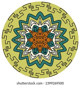 Circular pattern of Chinese style