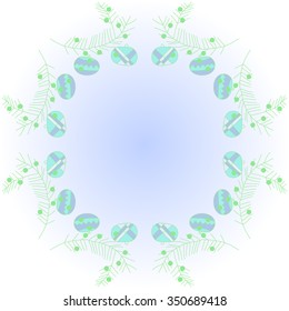 Circular pattern  of Christmas motif, doodles, hole, spots,balls, stars, branches. Hand drawn.