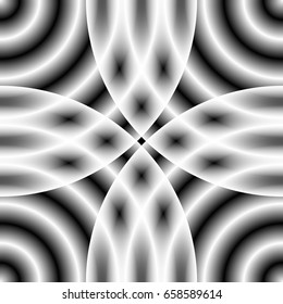 Circular pattern with concentric circles, abstract ripple effect