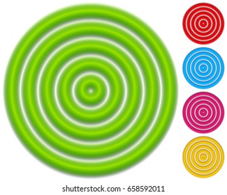 Circular pattern with concentric circles. Faded overlapping circle shapes, abstract ripple effect