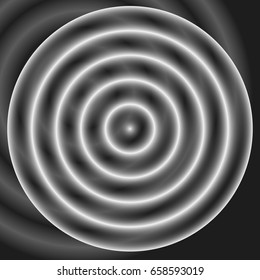 Circular pattern with concentric circles. Faded overlapping circle shapes, abstract ripple effect
