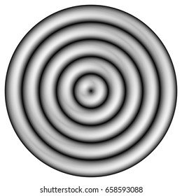 Circular pattern with concentric circles. Faded overlapping circle shapes, abstract ripple effect