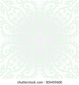 Circular   pattern of delicate striped motif, stripes, spirals, doodle,branches . Hand drawn.