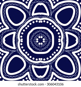 Circular   pattern of delicate striped motif, stripes, waves,zigzag, doodle,ellipses . Hand drawn.
