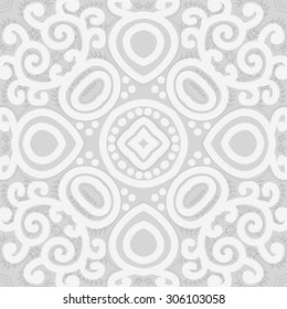 Circular   pattern of delicate striped motif, stripes, spirals, branches, doodle,ellipses, stars . Hand drawn.