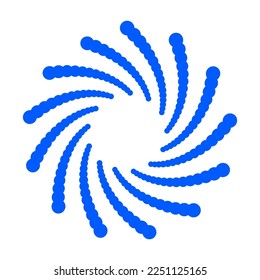 circular pattern fibonacci design spiral motion vector illustration eps  