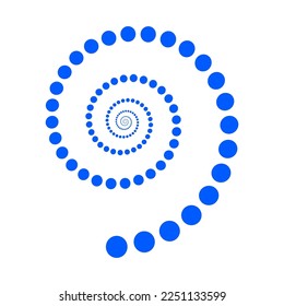 circular pattern fibonacci design spiral motion vector illustration eps  