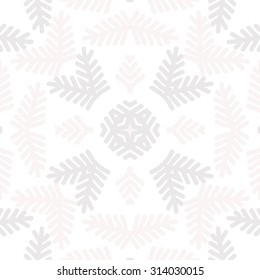 Circular   pattern of floral motif, star, branches, doodles, snowflake . Hand drawn.