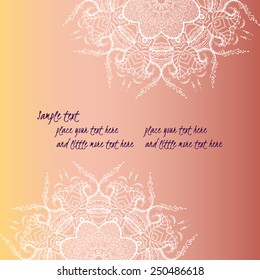 Circular pattern with flowers, floral circular pattern, floral circular ornament. Round Pattern Mandala. Vector illustration.