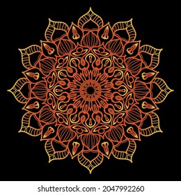 Circular pattern in form of mandala