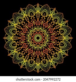 Circular pattern in form of mandala