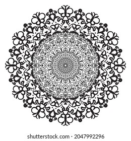 Circular pattern in form of mandala