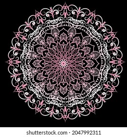 Circular pattern in form of mandala