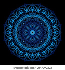 Circular pattern in form of mandala