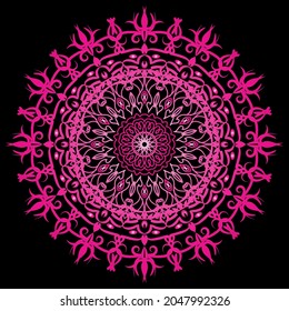 Circular pattern in form of mandala