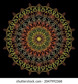 Circular pattern in form of mandala