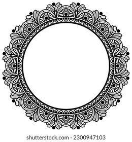 Circular pattern in the form of a mandala