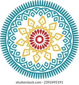 Circular pattern in form of mandala