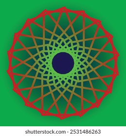 Circular pattern in the form of a mandala 